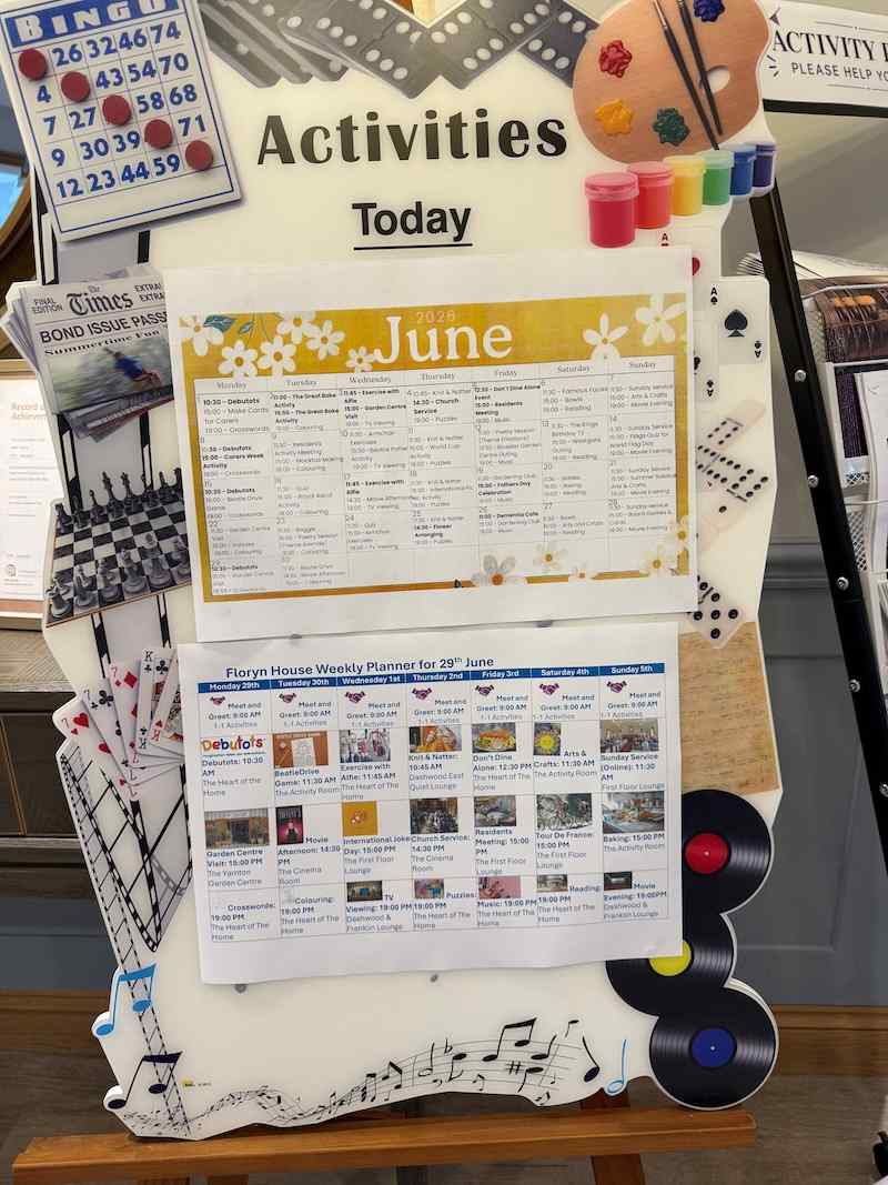 our june activities programme