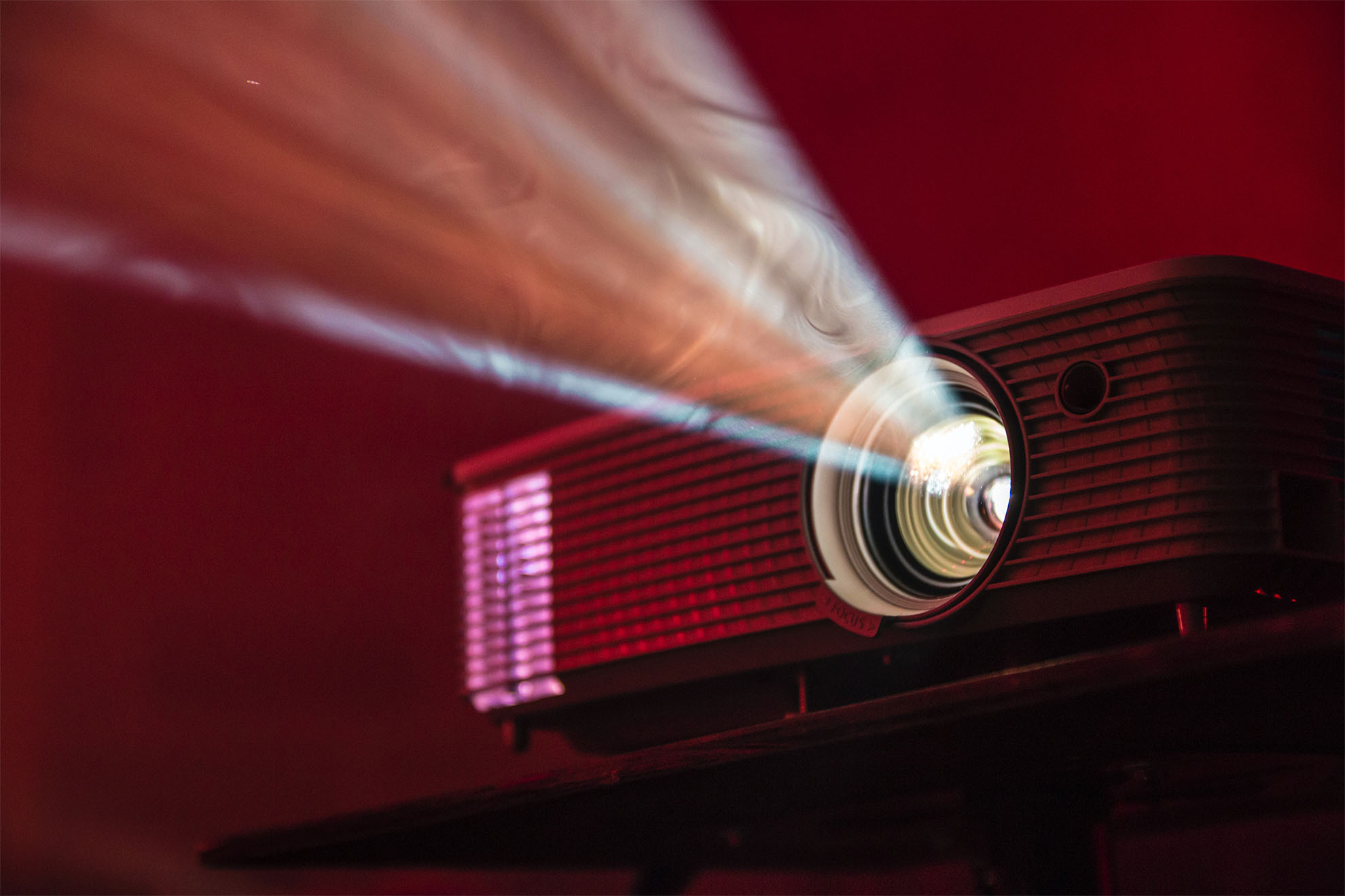 projector in our cinema room