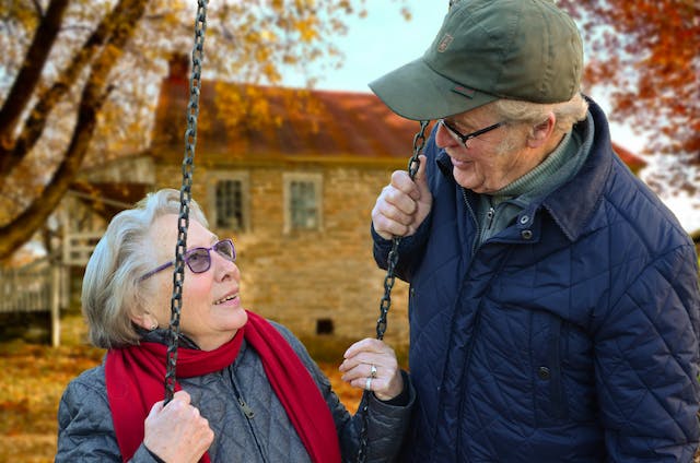 residents outside together