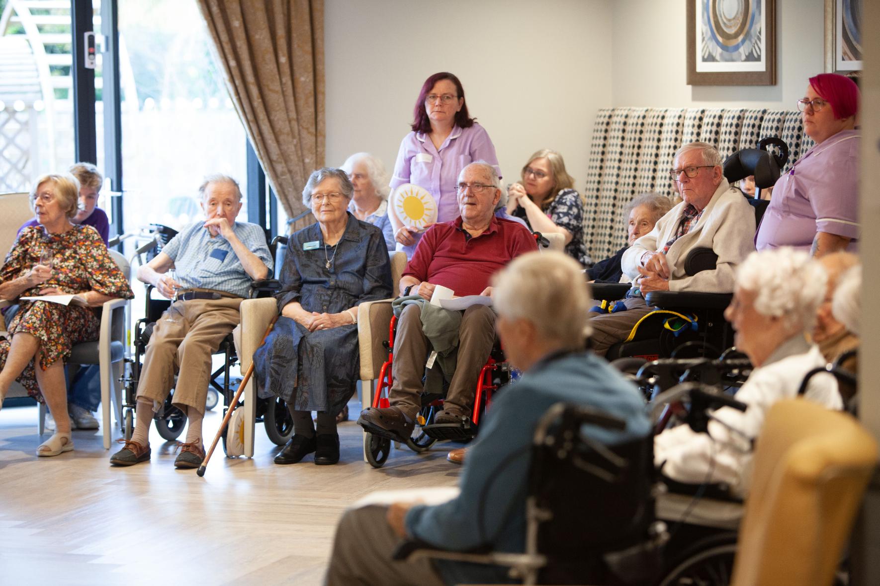 our residents sat together for our grand opening