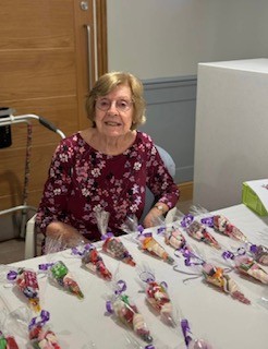 resident running the sweet stall