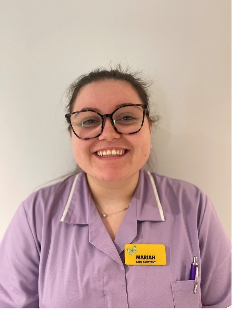 Mariah one of our care assistants