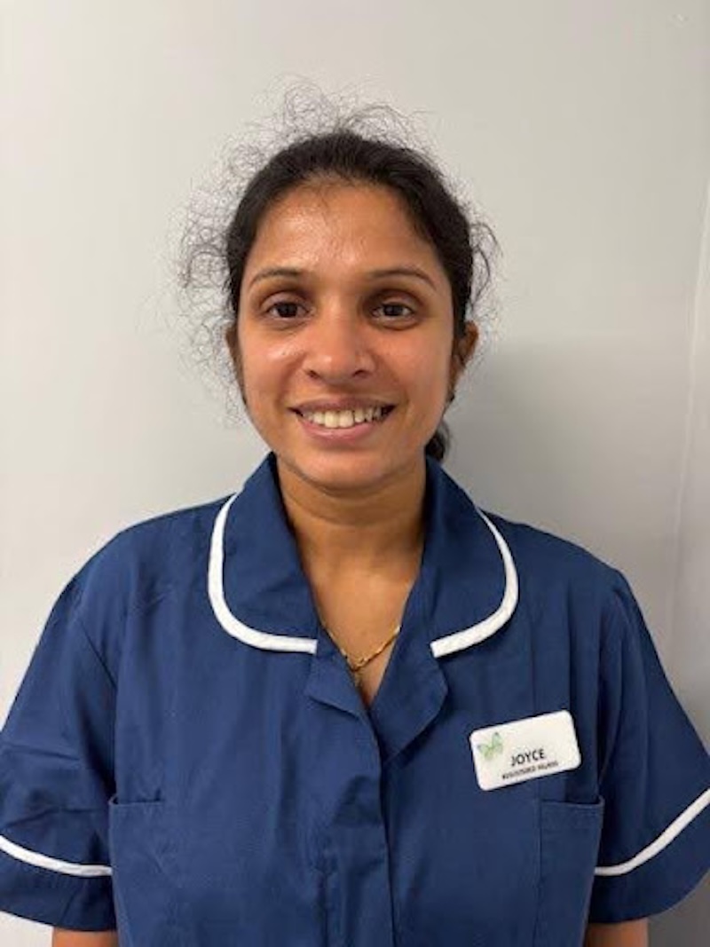 Joyce one of our registered nurses